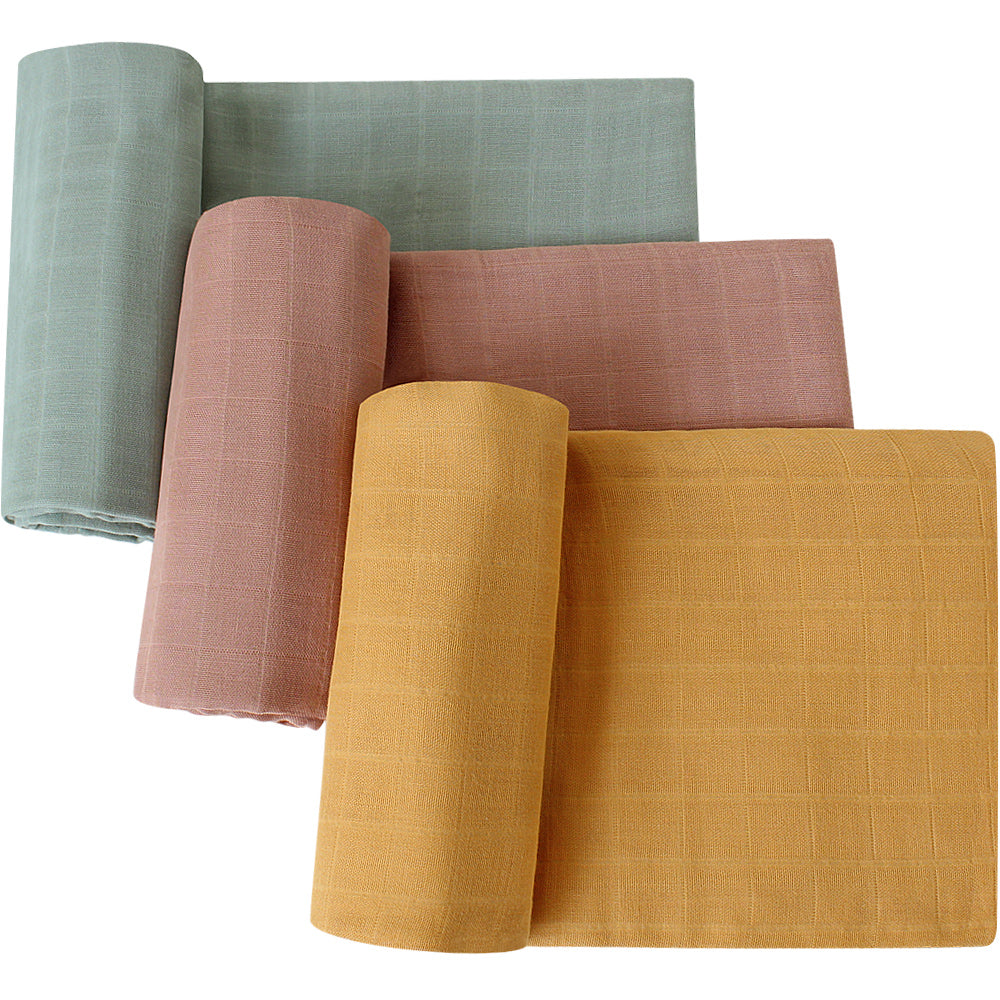 Newborn Wrap Certificate Organic Cotton Baby Muslin Swaddle Blanket