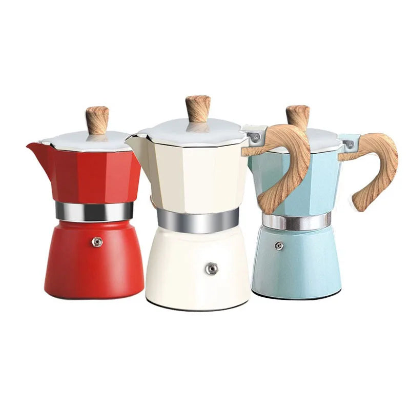 3cup/6cup Mini Coffee Maker  Espresso Percolator Pot Italian Stovetop