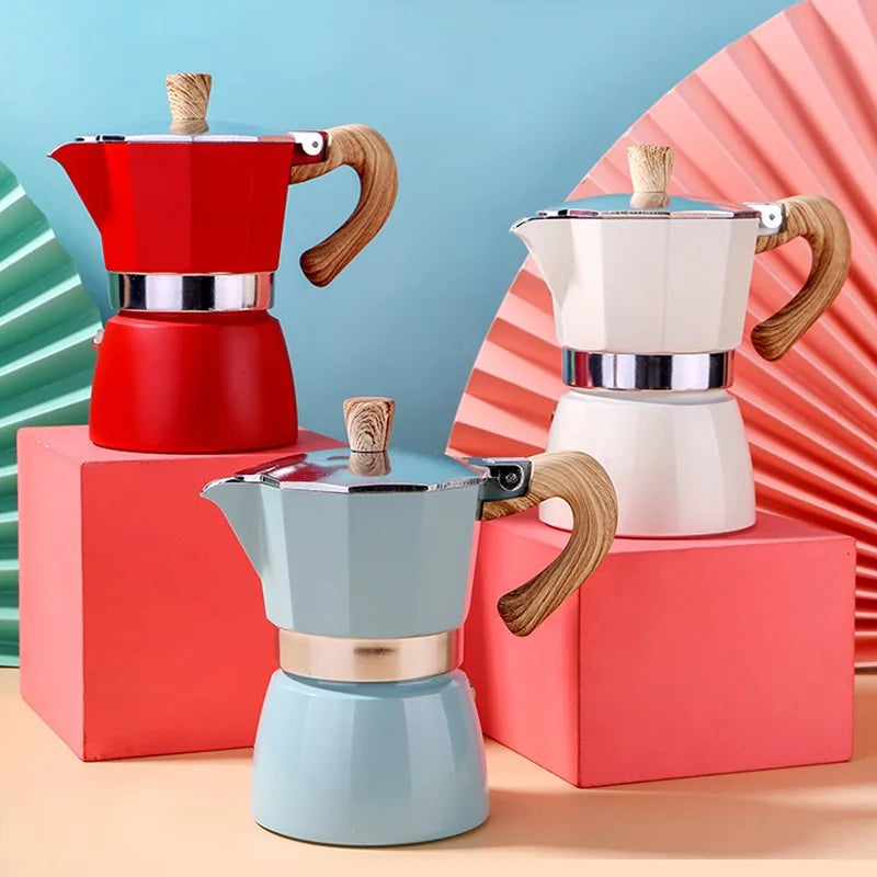 3cup/6cup Mini Coffee Maker  Espresso Percolator Pot Italian Stovetop