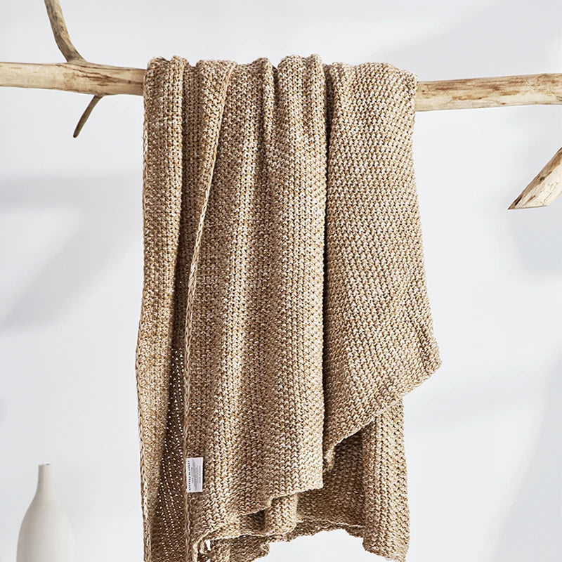 Cotton Knitted Throw Exquisite Oeko-Tex Certification