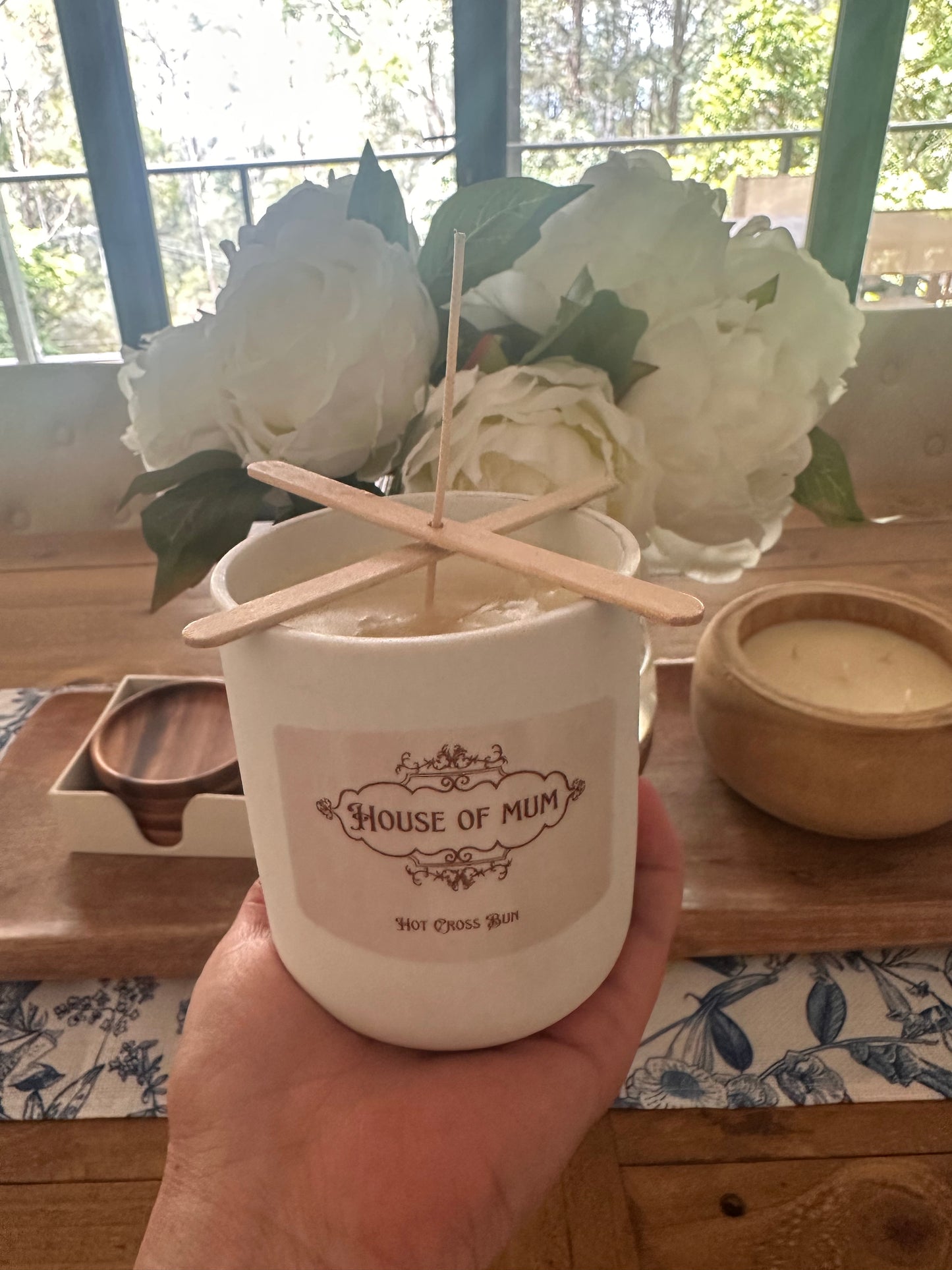 Desert inspired candle collection, butterscotch pudding, salted caramel, hot Cross bun, sugar cookies.